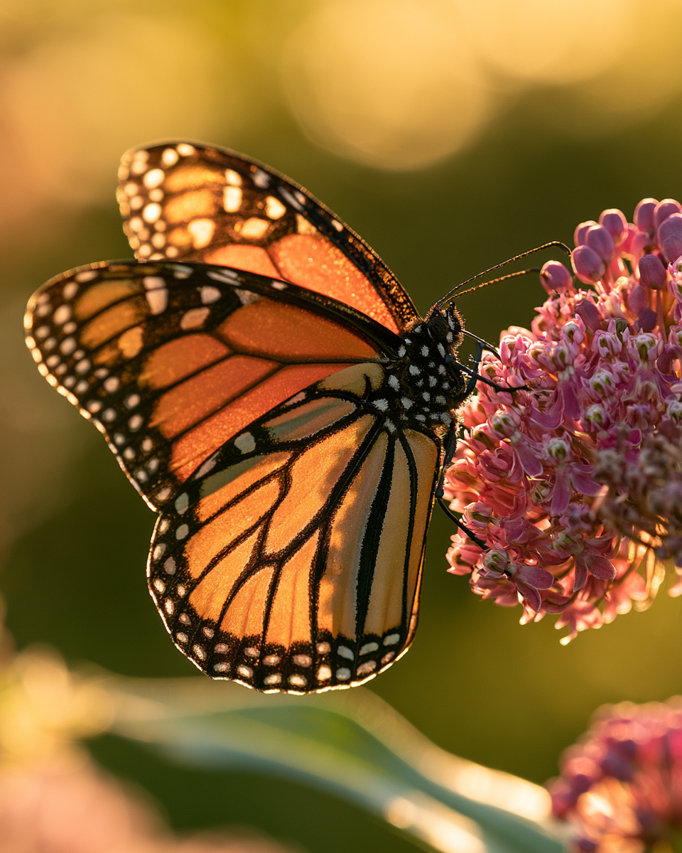 Monarch on wildflower