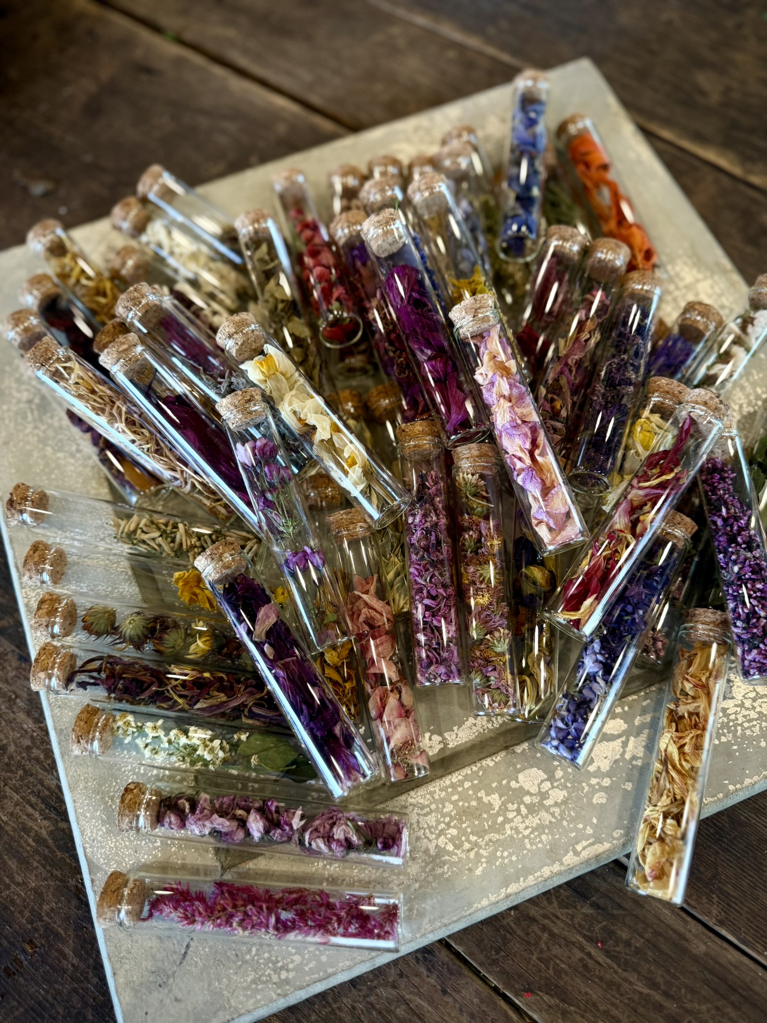 Botanical pixel vials