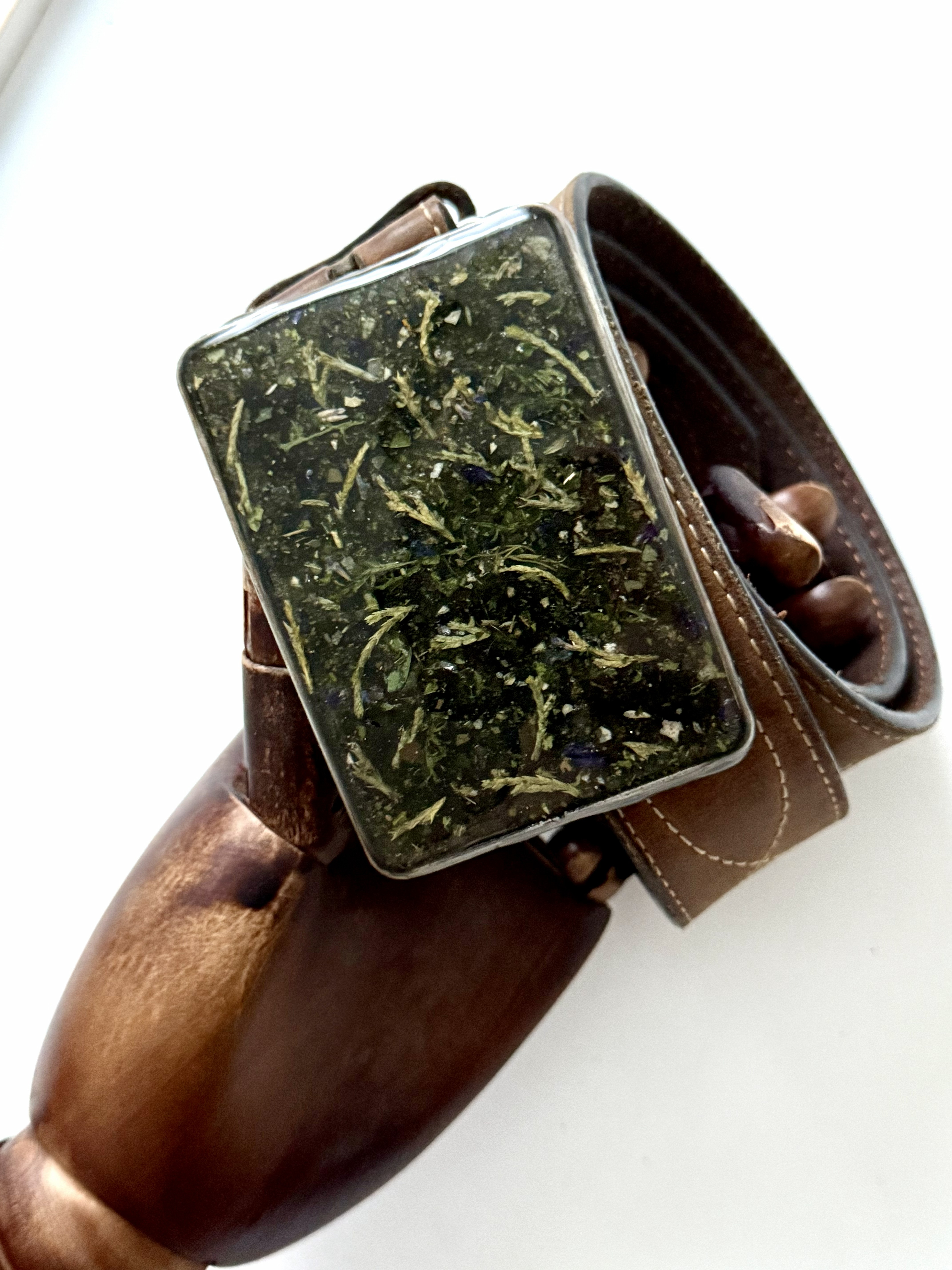 Botanical Belt Buckle No. 001 &mdash; Floral Alchemy