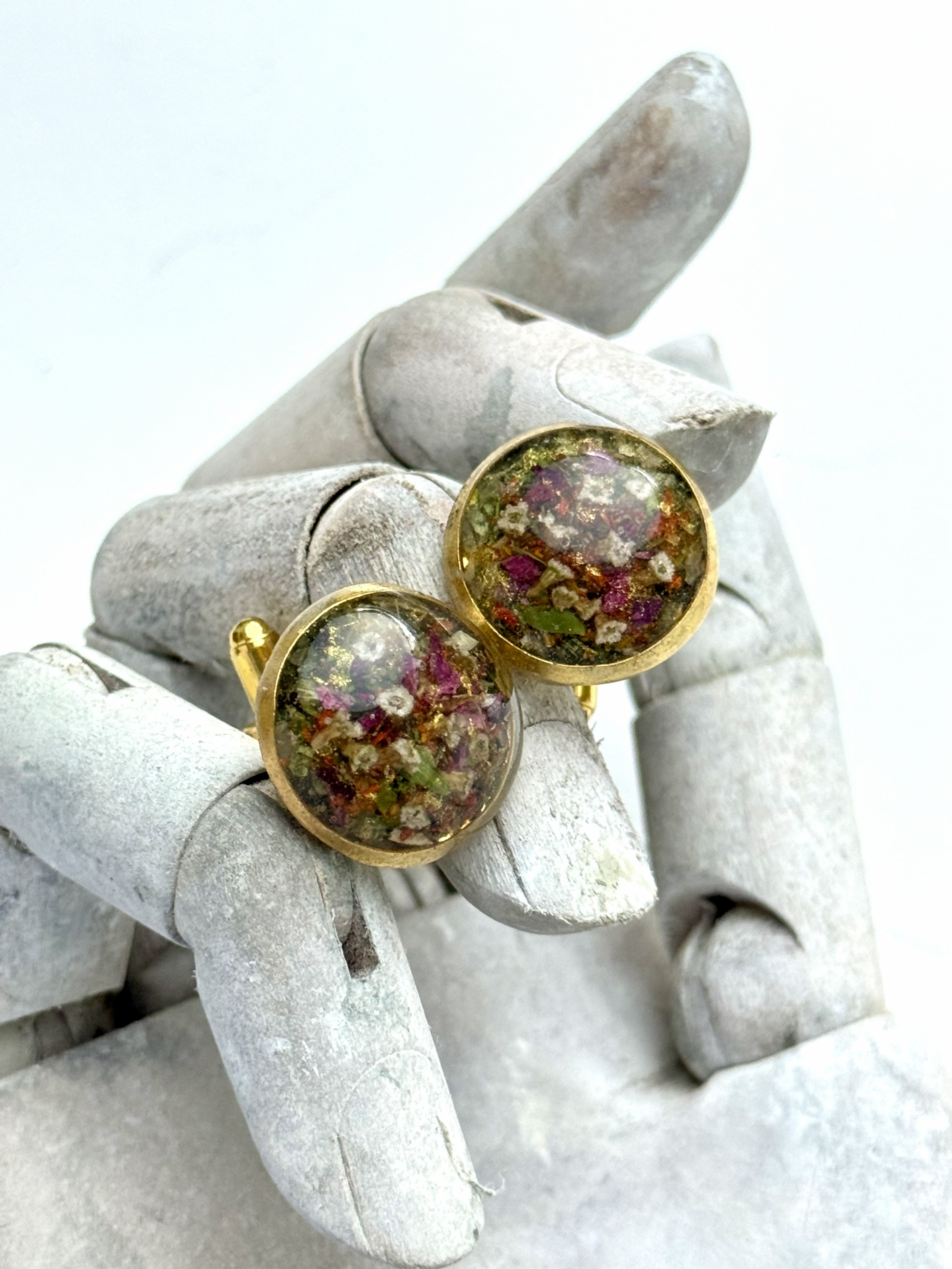 Botanical Cuff Links No. 001 &mdash; Floral Alchemy