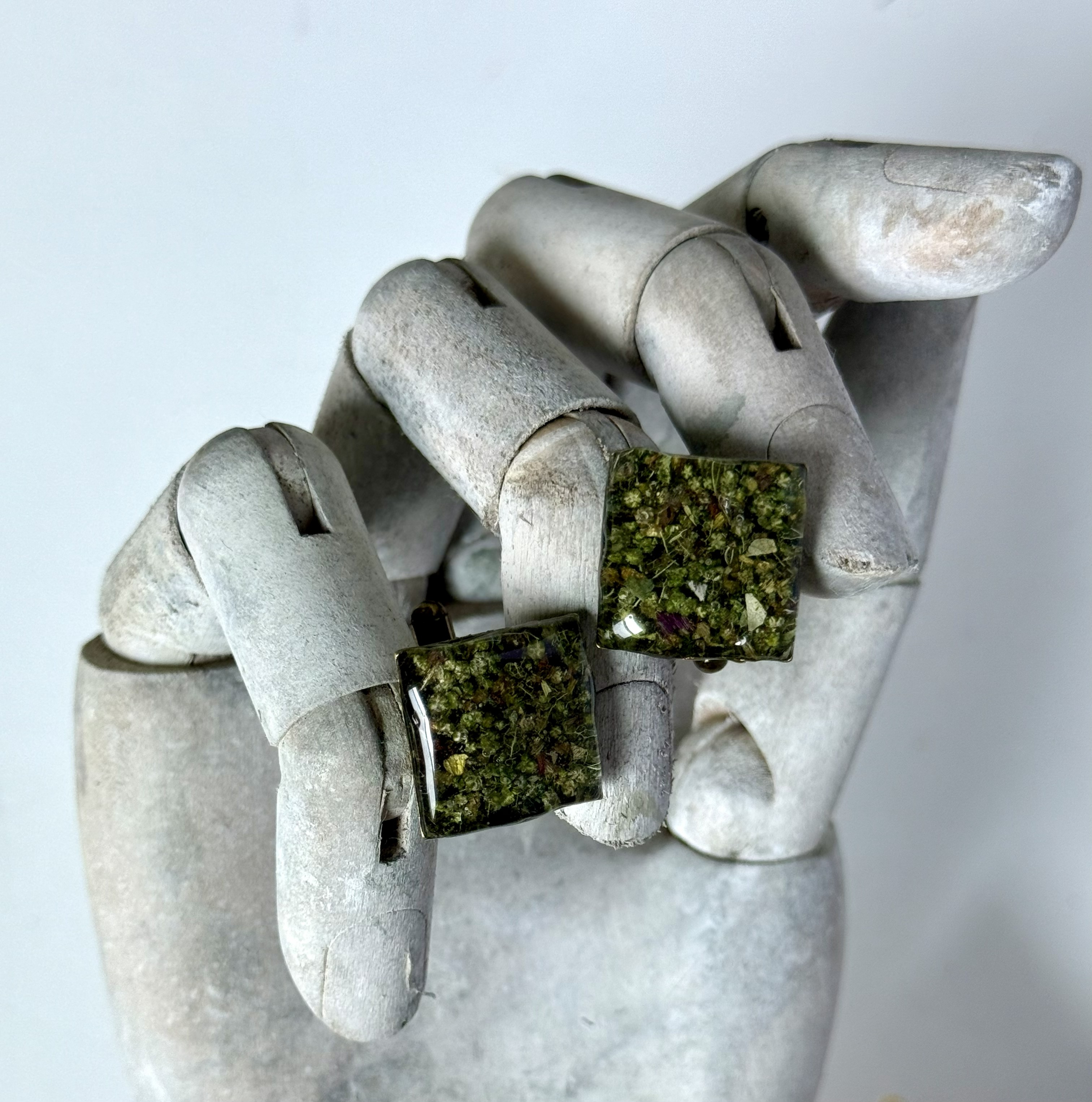 Botanical Cuff Links No. 003 &mdash; Floral Alchemy