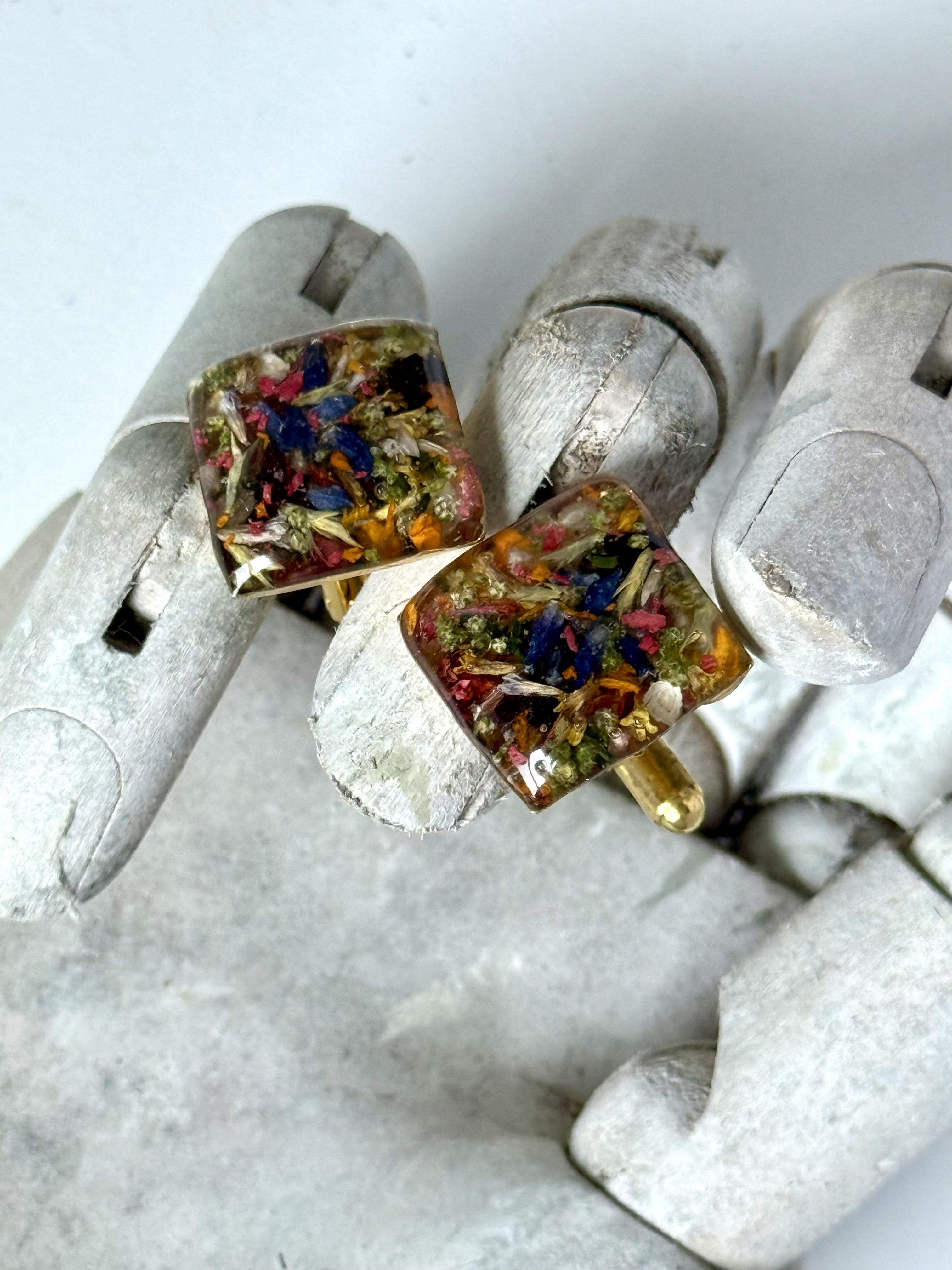 Botanical Cuff Links No. 004 &mdash; Floral Alchemy