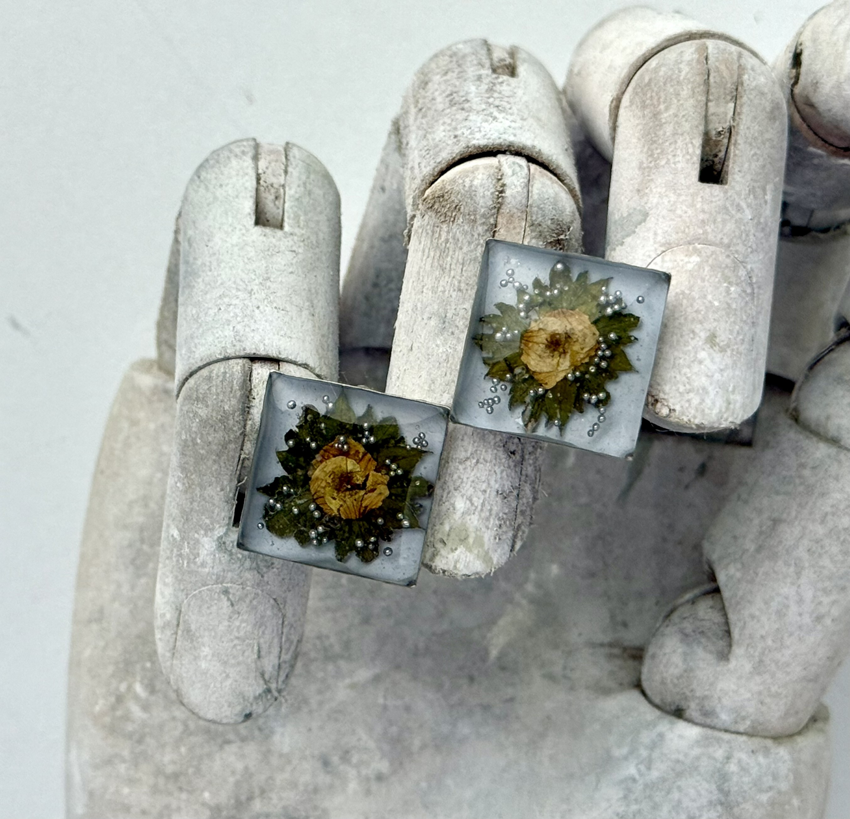 Botanical Cuff Links No. 006 &mdash; Floral Alchemy