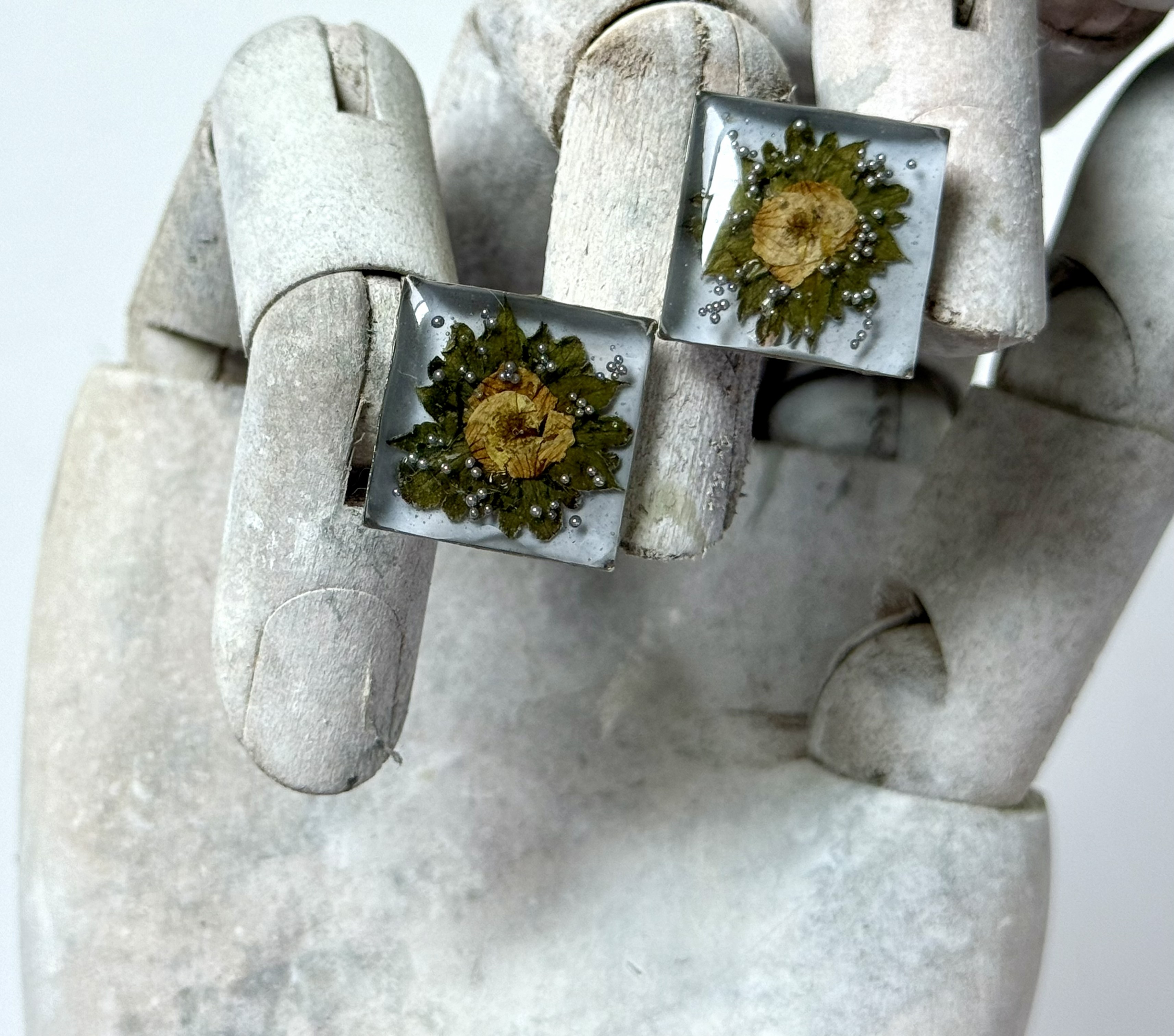 Botanical Cuff Links No. 007 &mdash; Floral Alchemy