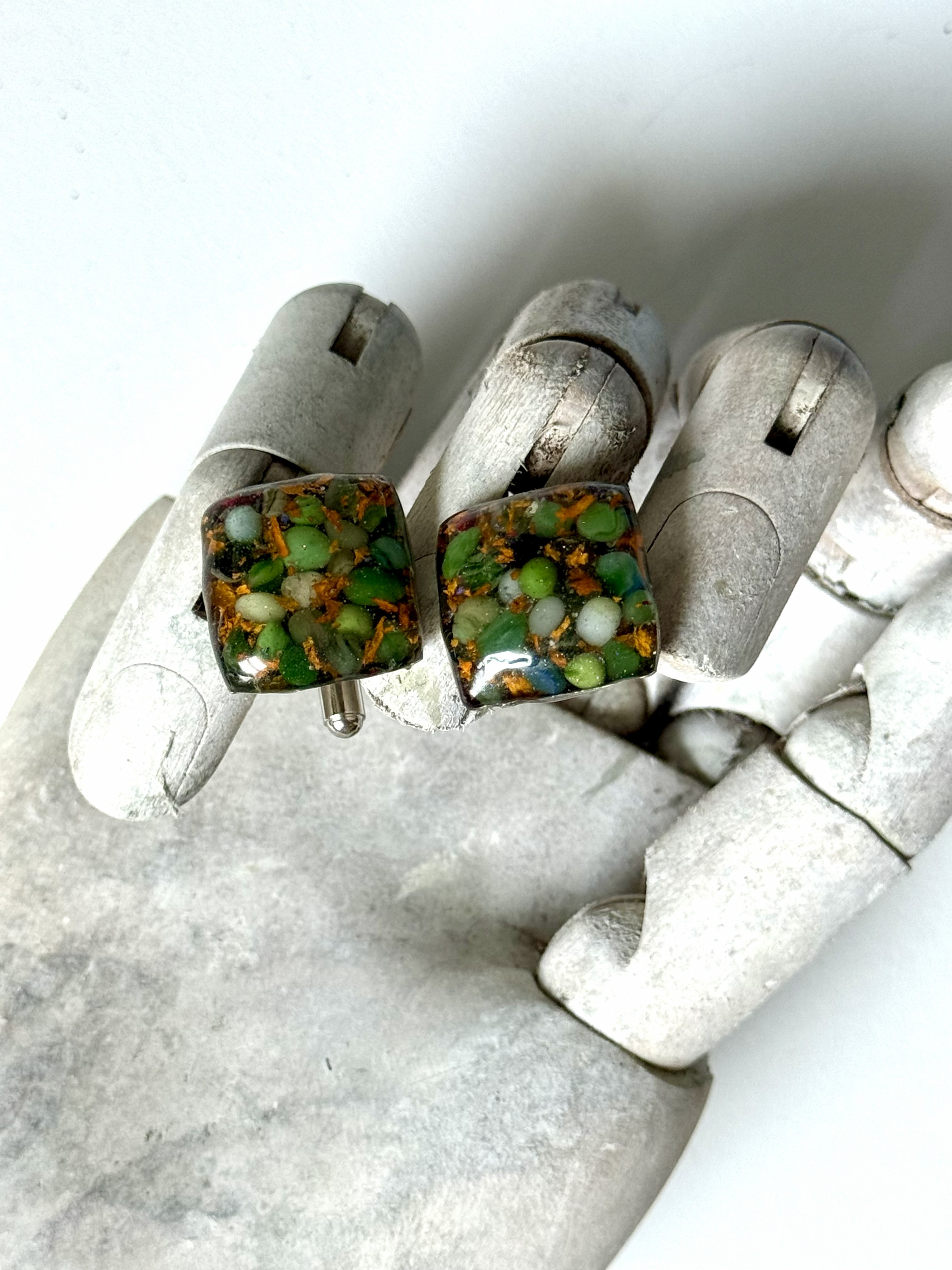 Botanical Cuff Links No. 010 &mdash; Floral Alchemy