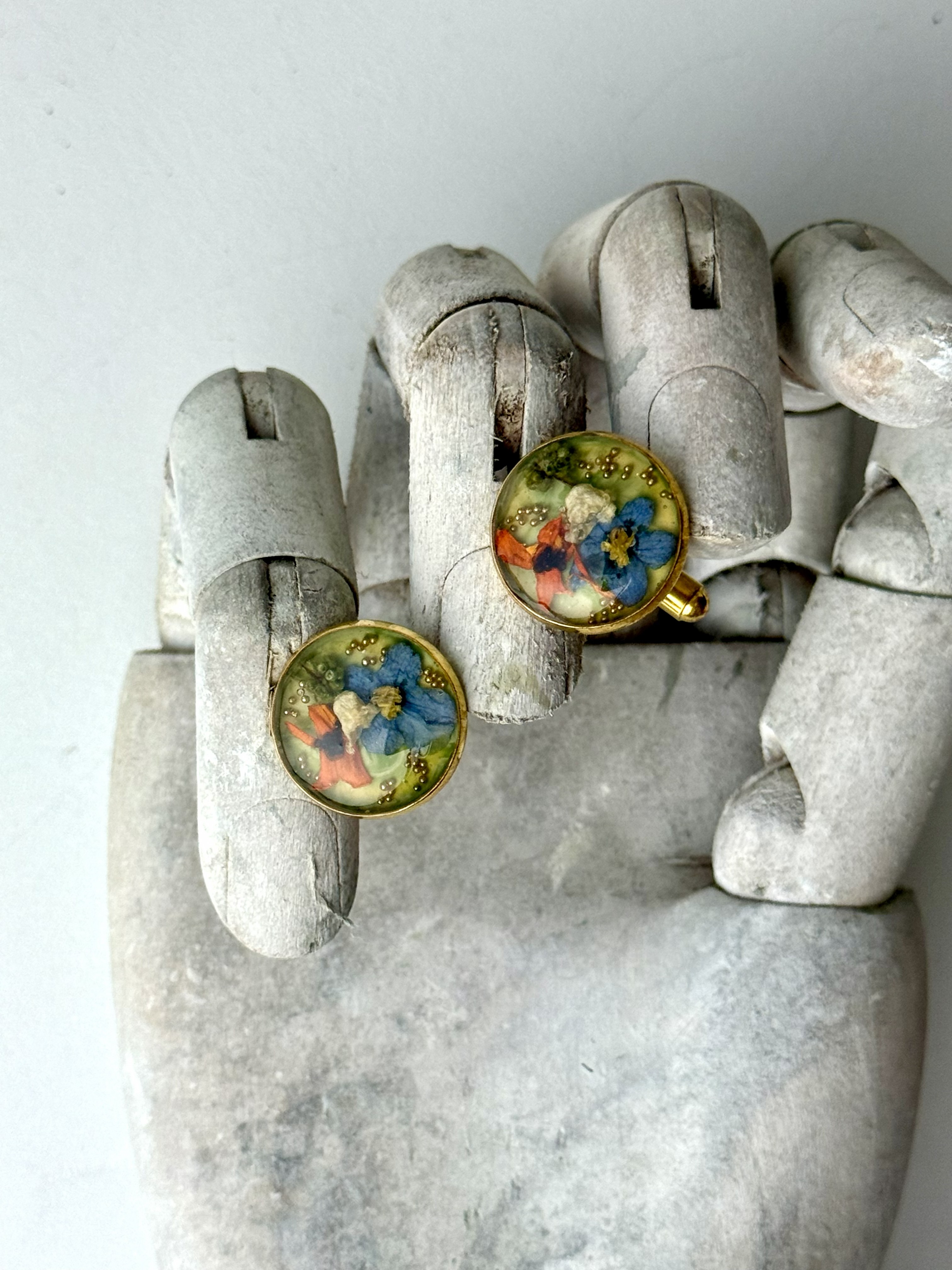 Botanical Cuff Links No. 012 &mdash; Floral Alchemy