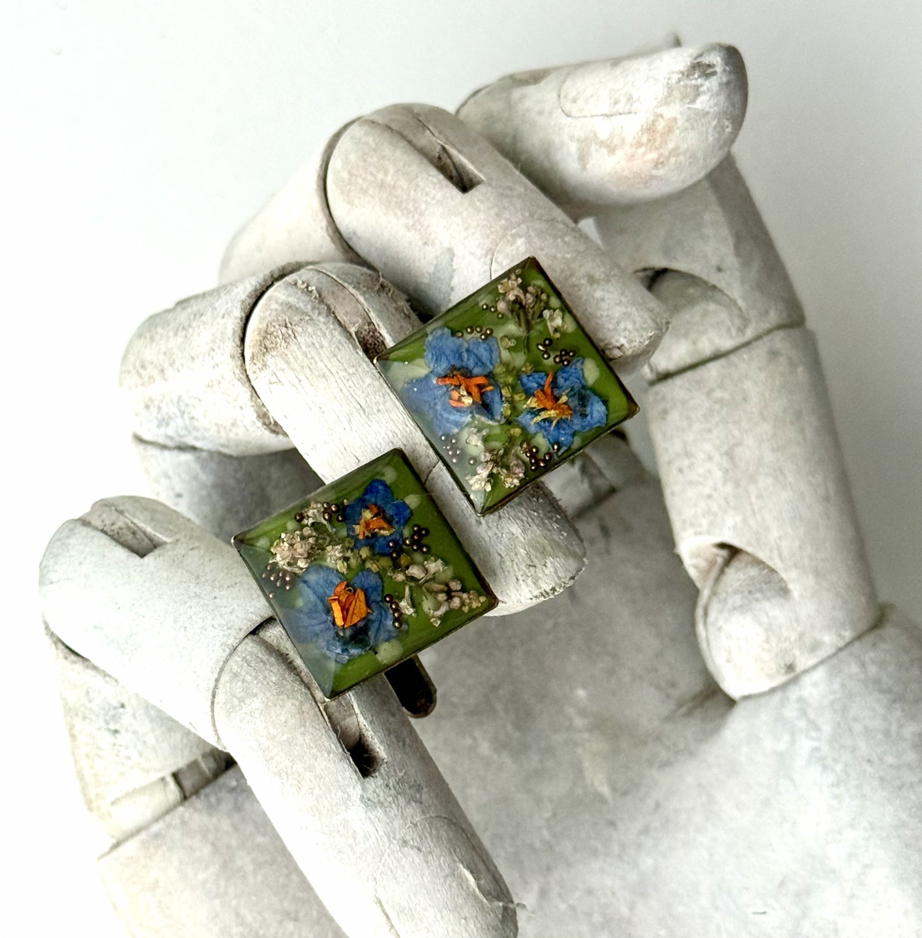 Botanical Cuff Links No. 013 &mdash; Floral Alchemy