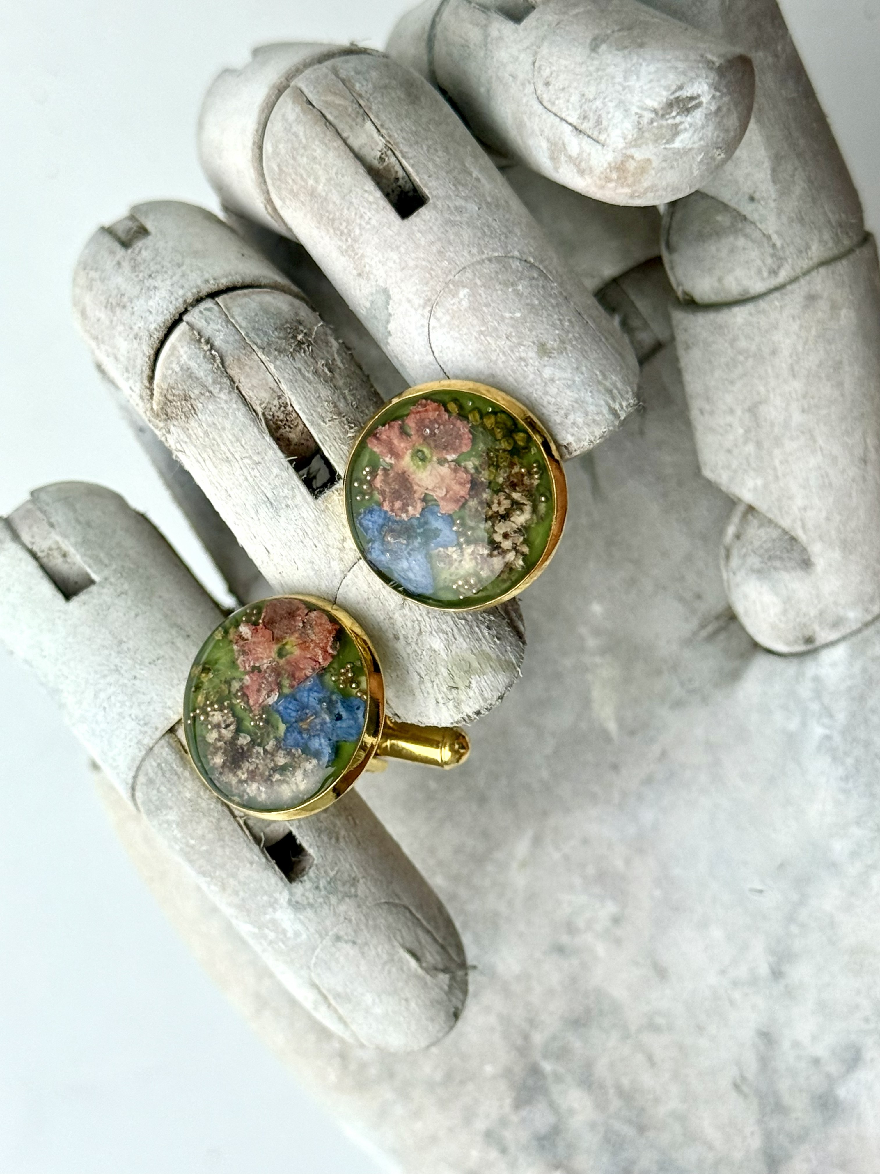 Botanical Cuff Links No. 014 &mdash; Floral Alchemy