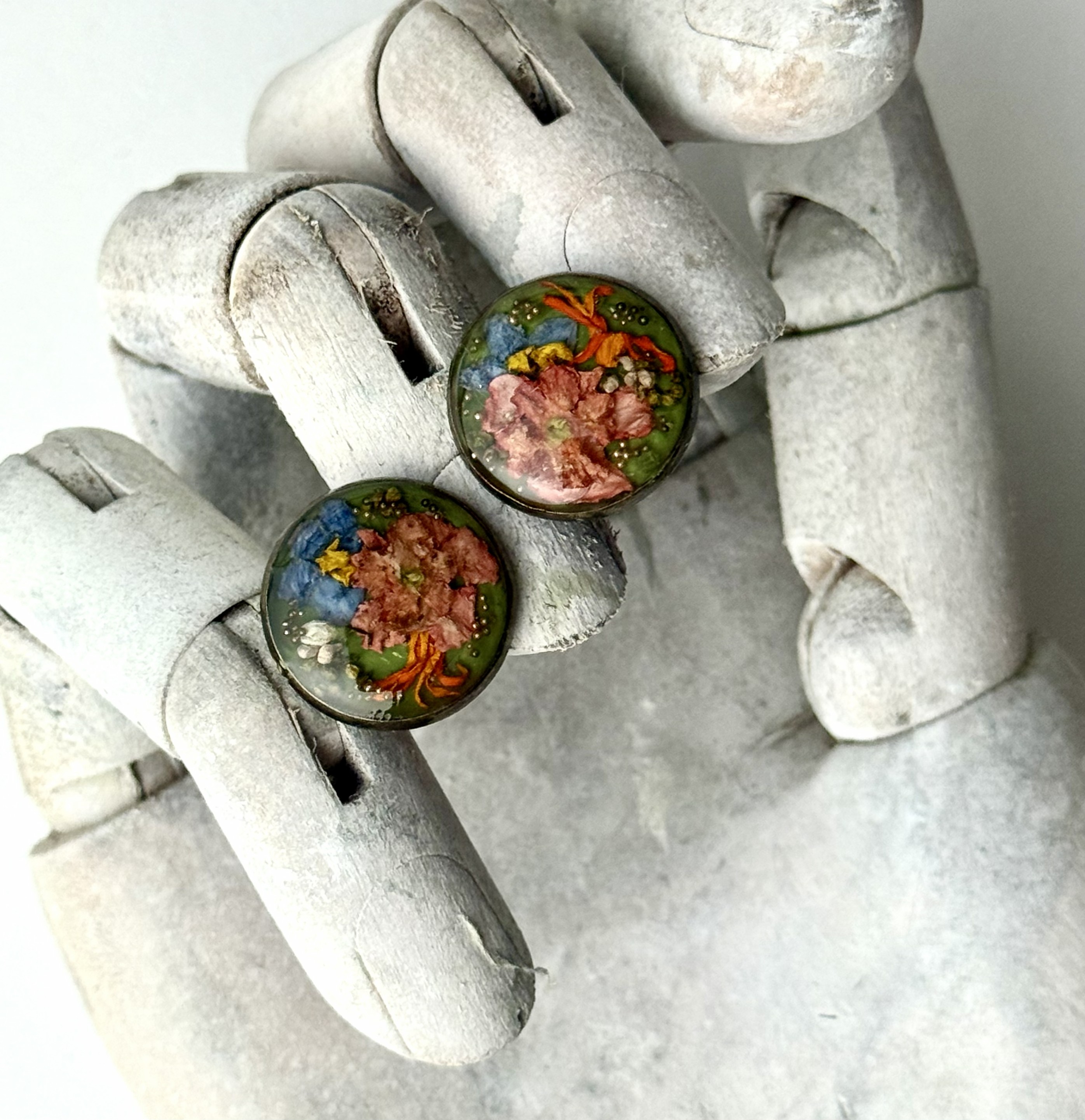 Botanical Cuff Links No. 016 &mdash; Floral Alchemy