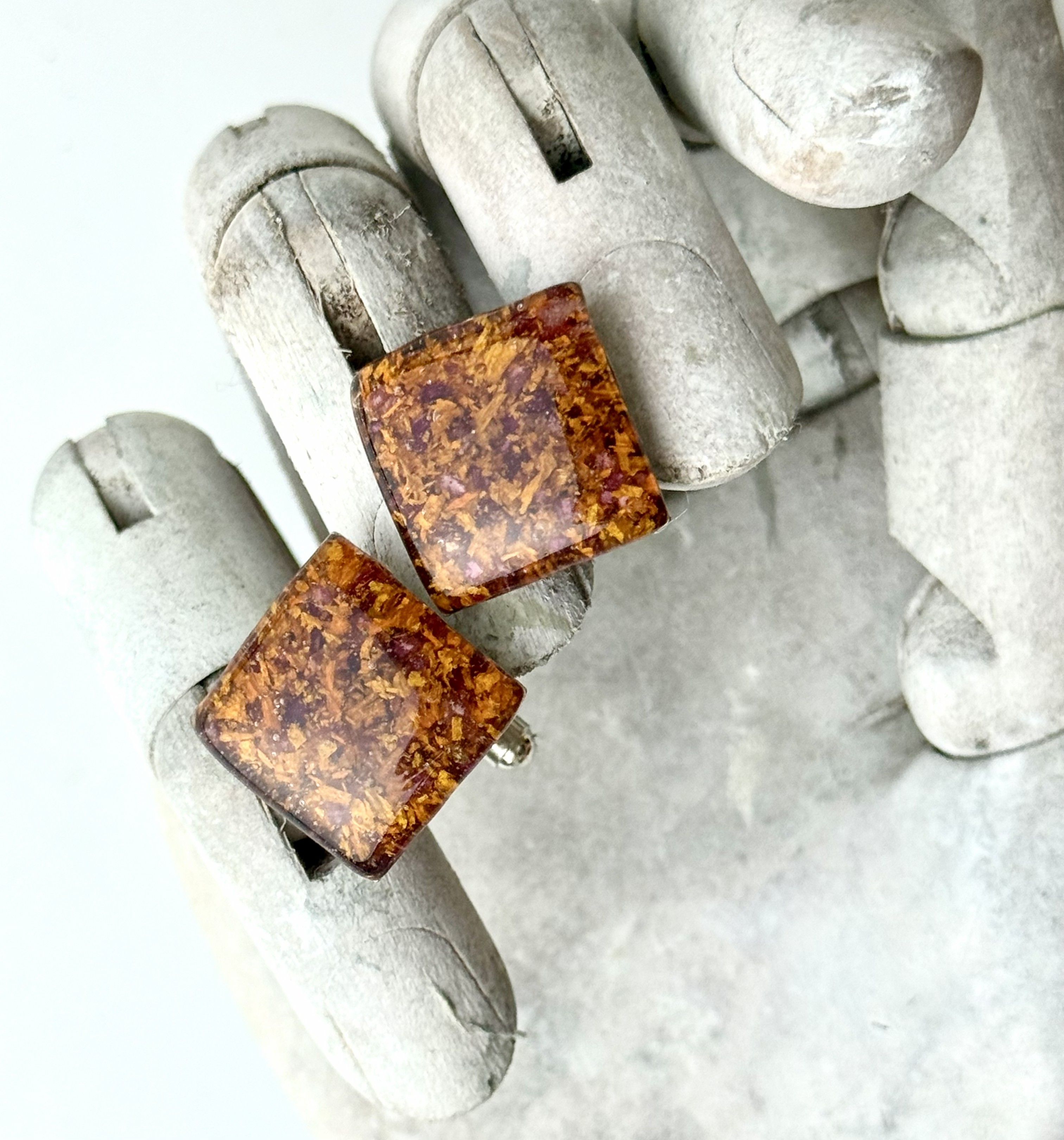 Botanical Cuff Links No. 017 &mdash; Floral Alchemy