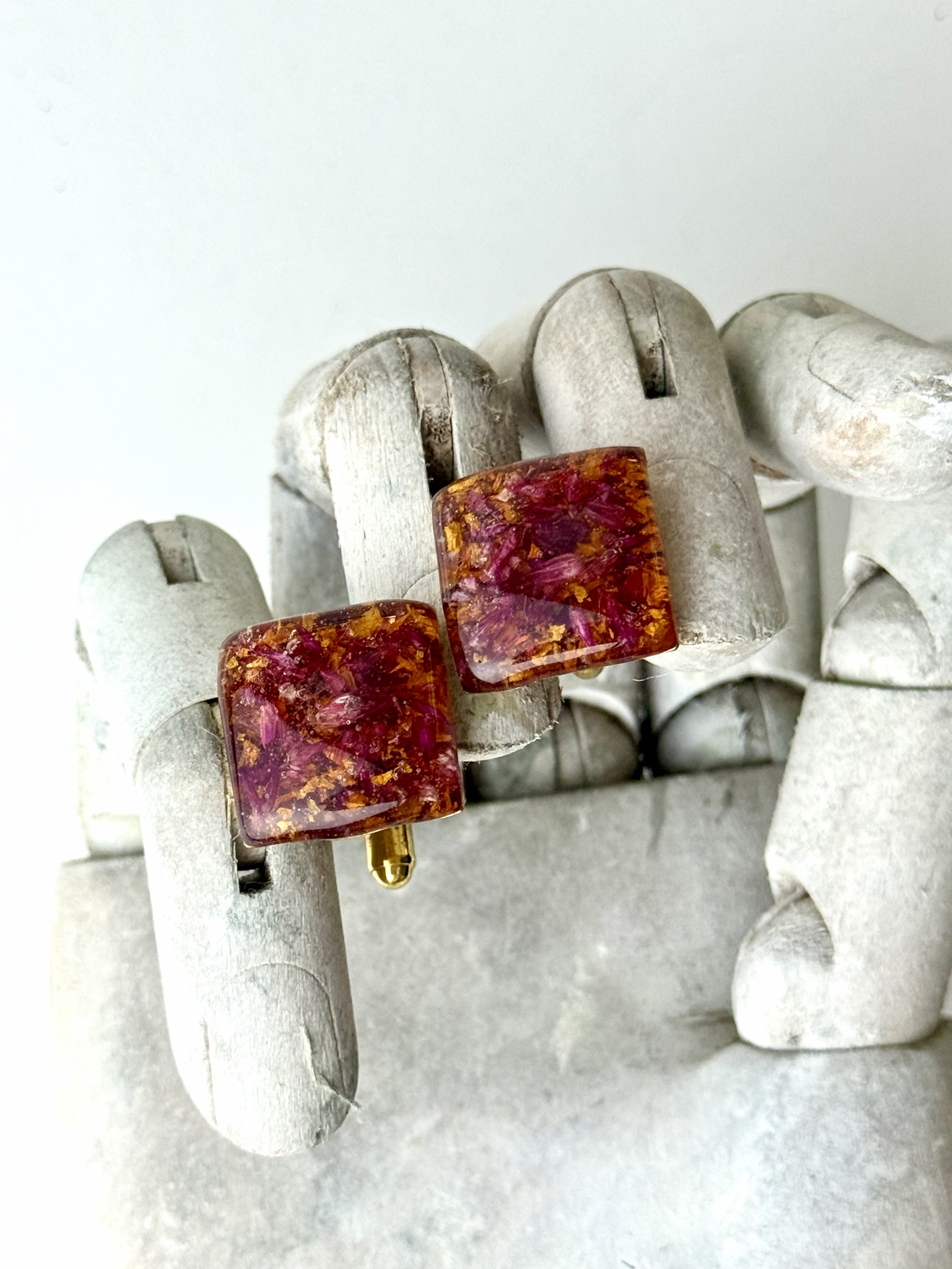 Botanical Cuff Links No. 019 &mdash; Floral Alchemy